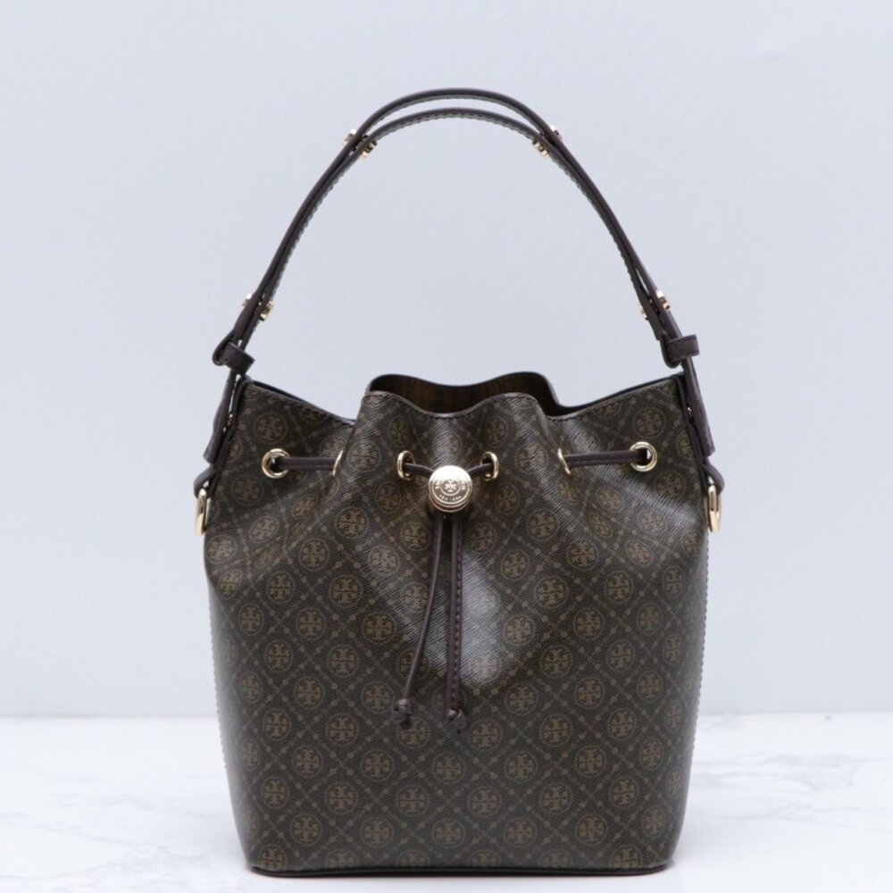 TORY BURCH T Monogram Bucket Bag